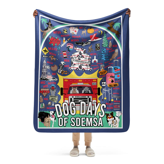 Dog Days of SDEMSA 2024 Sherpa blanket