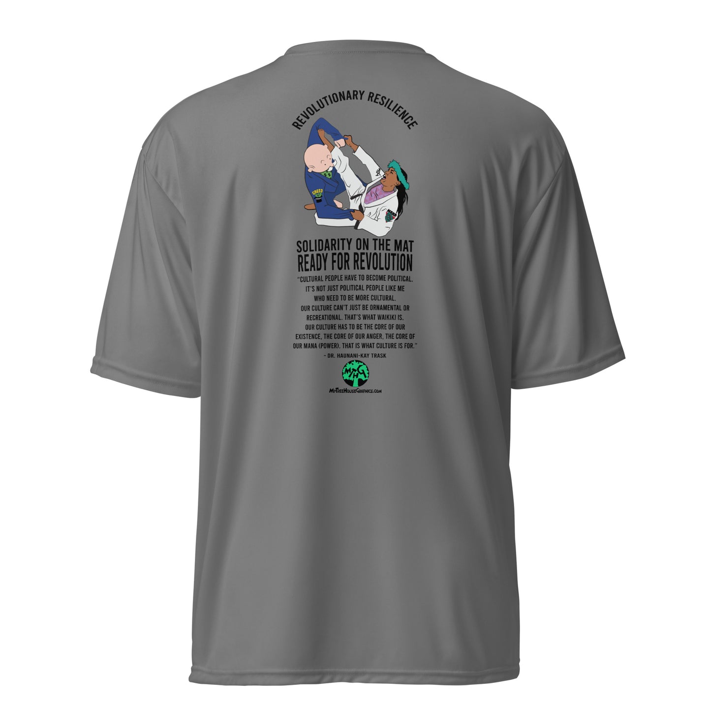 Revolutionary Resilience Dr. Haunani-Kay Trask | BJJ | Unisex performance crew neck t-shirt