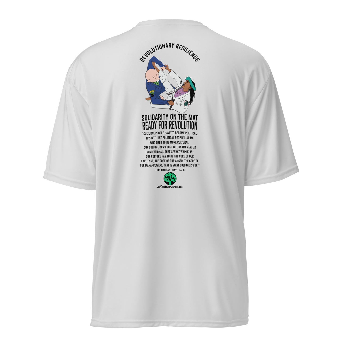 Revolutionary Resilience Dr. Haunani-Kay Trask | BJJ | Unisex performance crew neck t-shirt